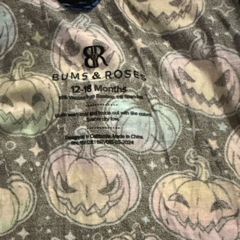 Colorful Pumpkin Print Kids Halloween Costume